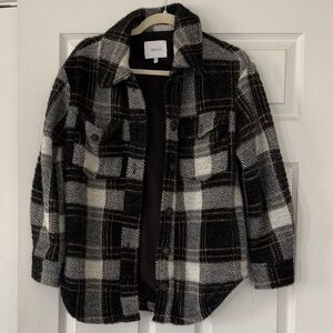 Greylin XXS Black and White Plaid eyelash Jacket